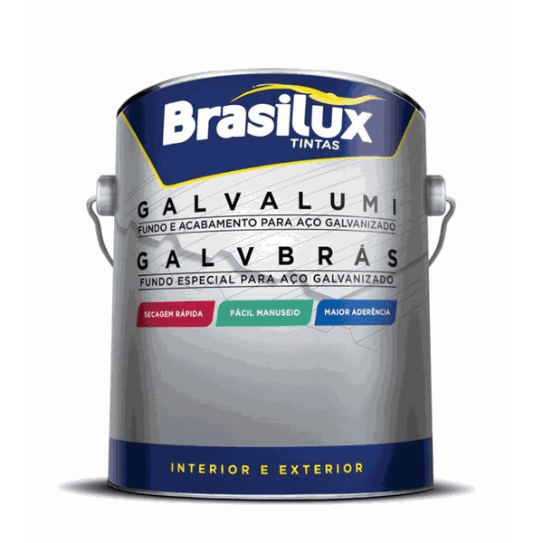 Fundo p/ Galvanizado Galvalumi Sint. Branco 900ML Brasilux