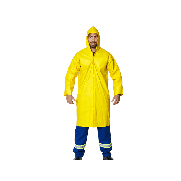 Capa De Chuva PVC Forrado Standard Amarelo Tam. G Brascamp