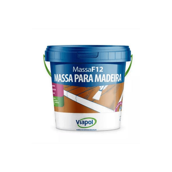Massa Calafetar F12 Para Madeira Cerejeira 6,5Kg Viapol