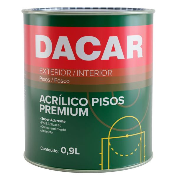 Tinta Acrílica Piso Fosco Cor Cerâmica 900ML Dacar