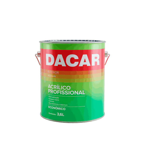 Tinta Acrílica Profissional Branco Fosco 3,6 L Dacar 