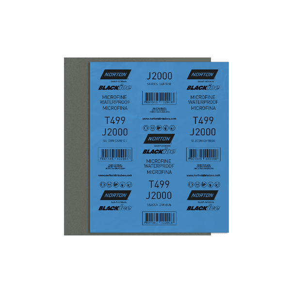 Folha Lixa Blackice Água T499 230X280mm GR 2000 Norton