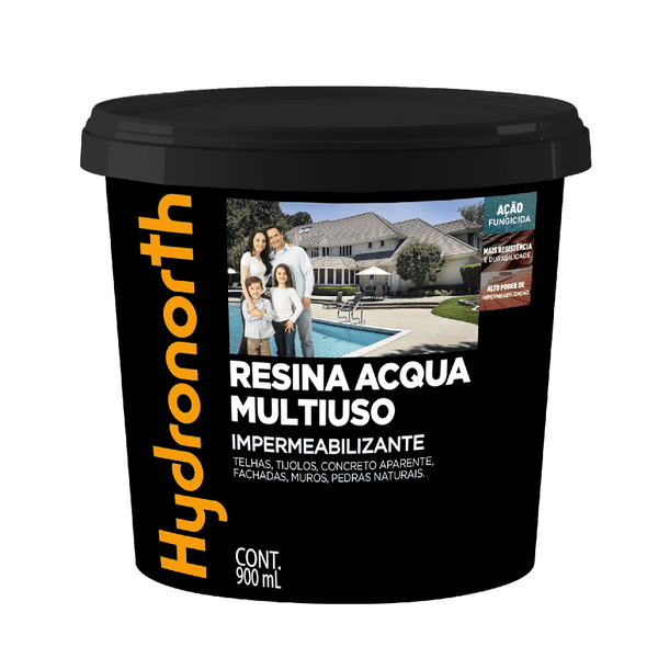 Resina Multiuso Base Água Cor Incolor 0,9L Hydronorth
