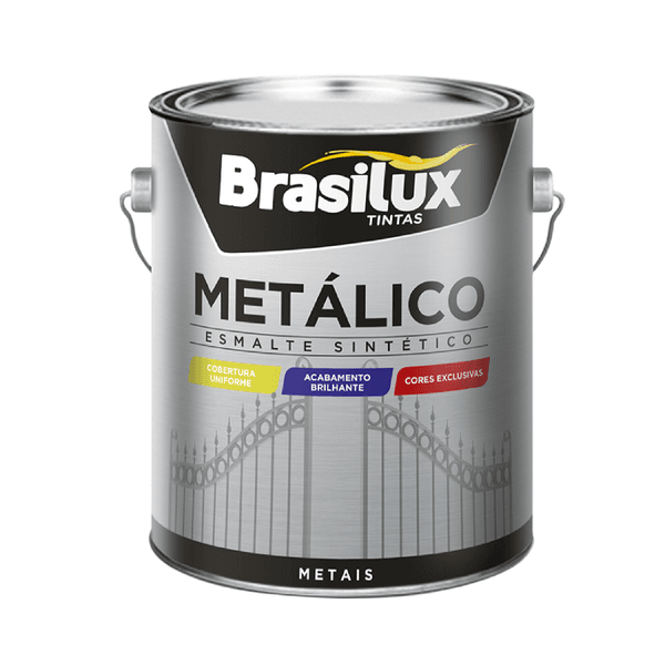 Tinta Esmalte Sintético Metálico Marrom Bronze 3,6L Brasilux
