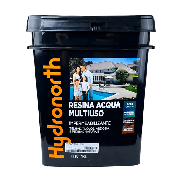 Resina Multiuso Base Água Cor Incolor 18L Hydronorth