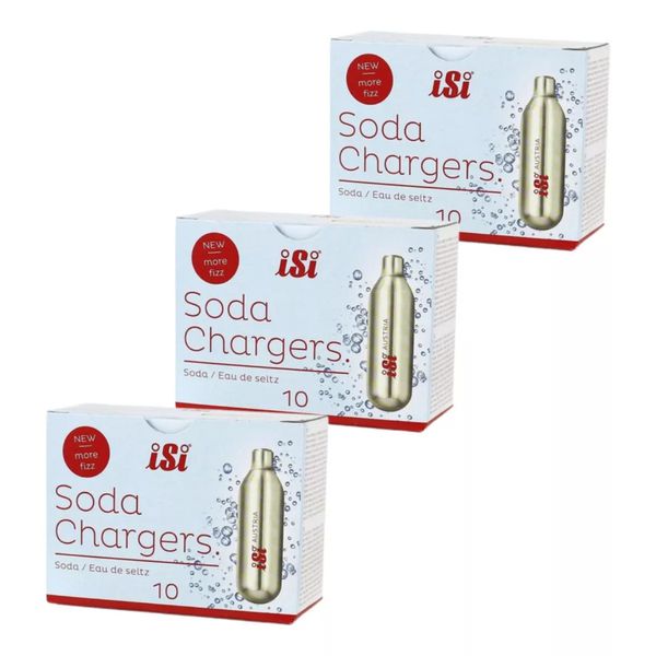  Cápsulas CO₂ iSi Soda Refri 8,4g – 30 Unidades