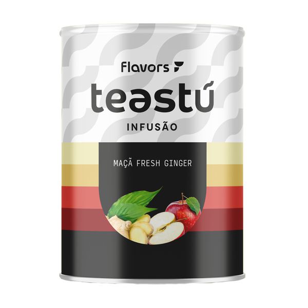 Chá de Maçã Fresh Ginger 150g, infusão natural com maçã e gengibre fresco, sabor equilibrado e propriedades revigorantes.