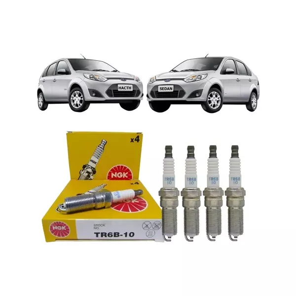 Jg 4 Velas Ngk Tr6b10 Ford Ka Fiesta Ecosport Zetec 1.0 1.6
