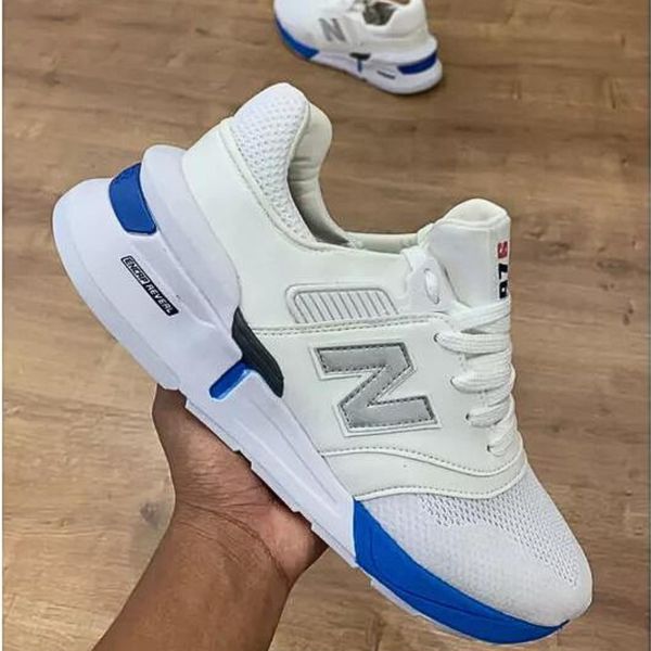 New balance 997 azul e hot sale cinza