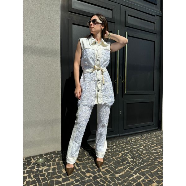 Colete Renda Betina Off white