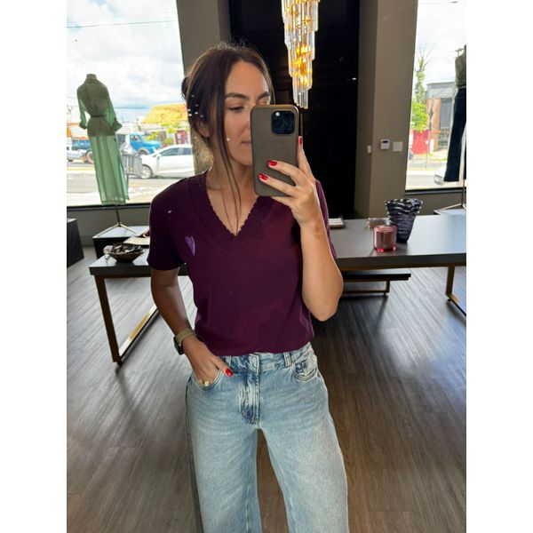 T-Shirt Sporty and Chic Roxo