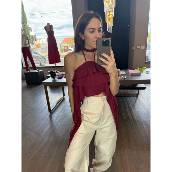 Blusa Boho Jade Vinho