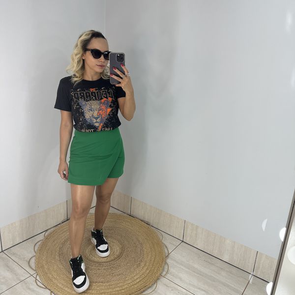 Short Saia Lucy Verde 