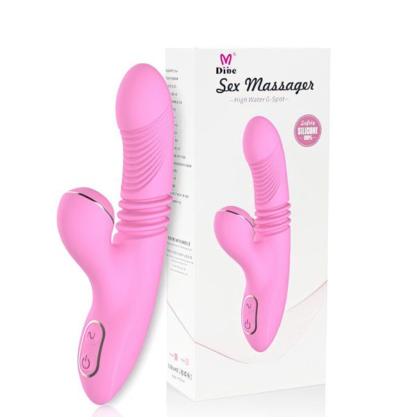 Vibrador de Ponto G e Clitóris - com Pulsação