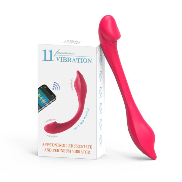 Vibrador para Casal Flexível com 11 Modos de Vibração,com Controle via Aplicativo