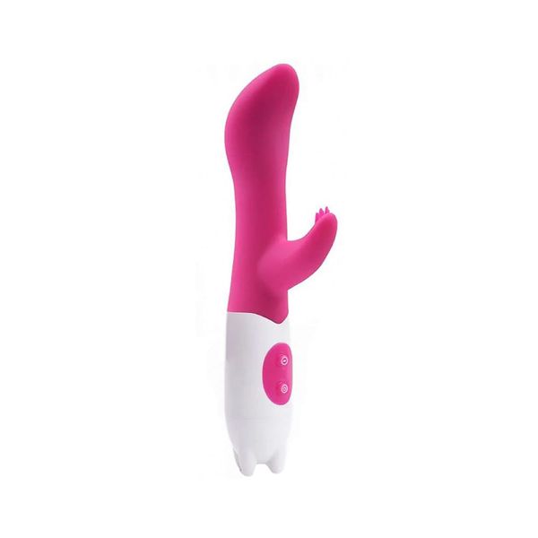  Vibrador Ponto G com estimulador clitoriano 