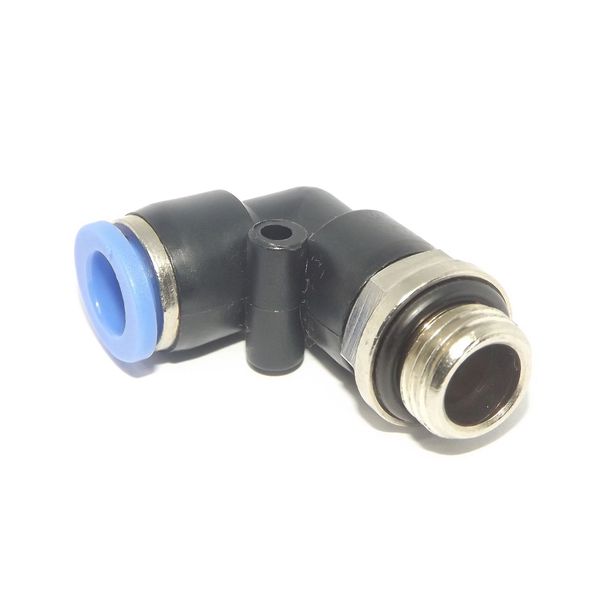 CONECTOR ENGATE RAPIDO COTOVELO 1/4" BSP MANGUEIRA TUBO 8 MM