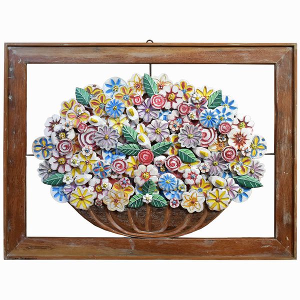 Quadro Vazado - Ânfora de Flores