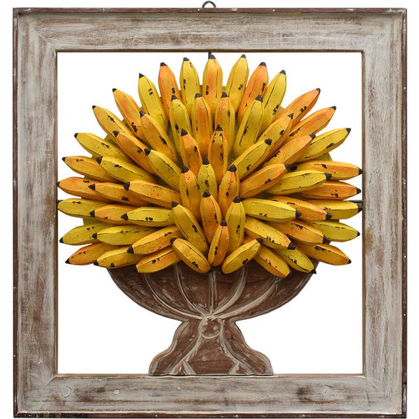 Quadro Vazado de Ânfora - Bananas