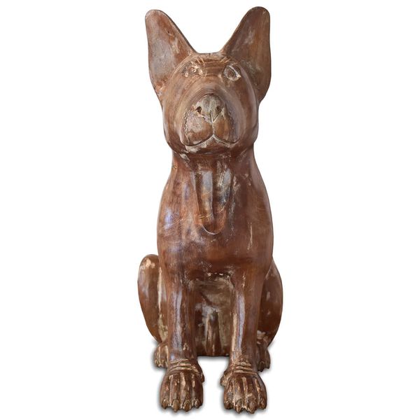Escultura de Cachorro Sentado