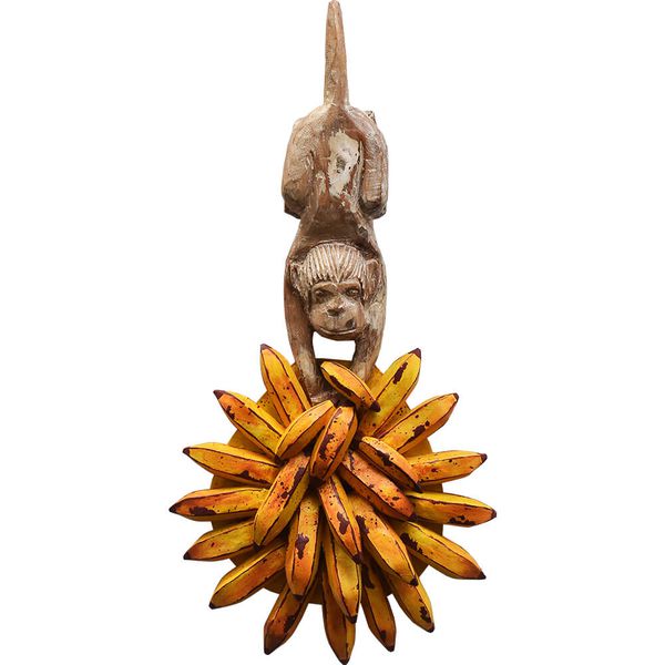 Escultura de Macaco com Cacho de Banana