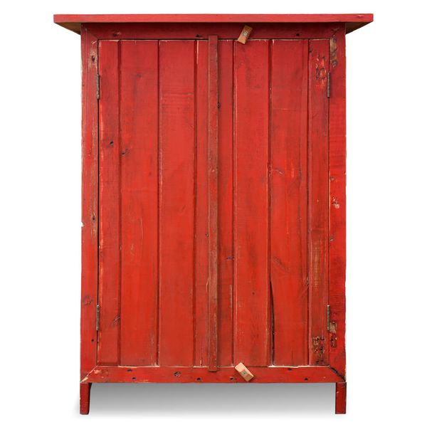 Armarinho Porta Ripada - Vermelho 82 cm x 46 cm