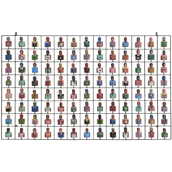 Painel Grade de Bustos Variadas 104 pçs. - 80 x 140 CM.