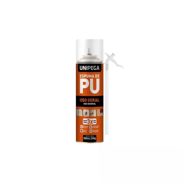 UNIPEGA ESPUMA EXPANSIVA PU 500ML/340GR 