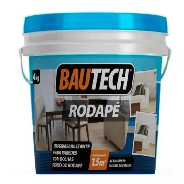ARGAMASSA IMPERMEABILIZANTE BAUTECH RODAPE 4KG 