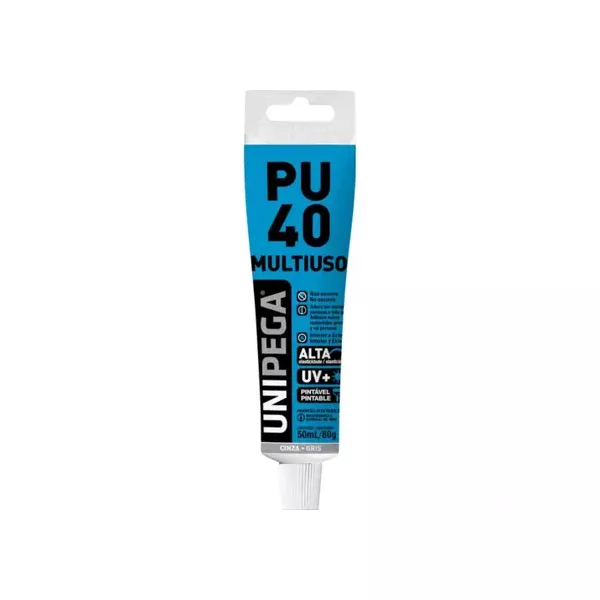  PU40 MULTIUSO CINZA BISNAGA UNIPEGA 80GR 