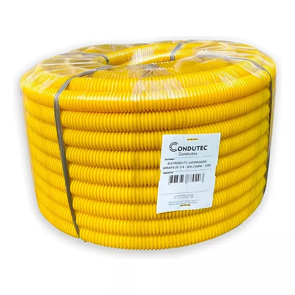  CONDUITE CORRUGADO REFORCADO 5/8 -AMARELO 50M CONDUTEC