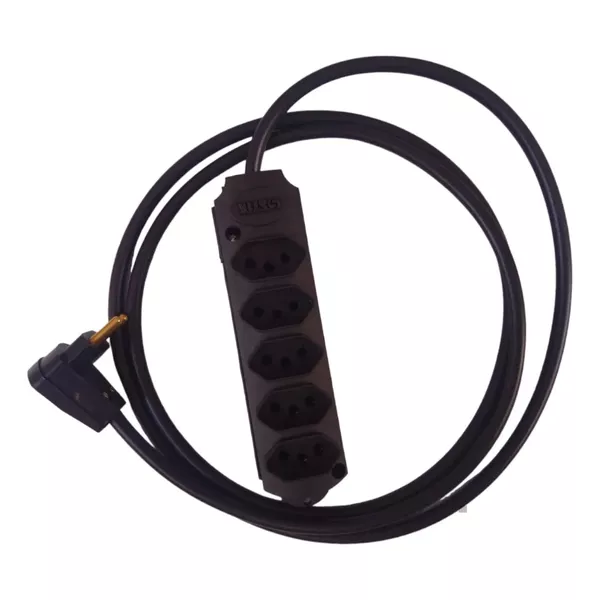 EXTENSAO 2P+T 5M (CABO PP) ECOSTIK 