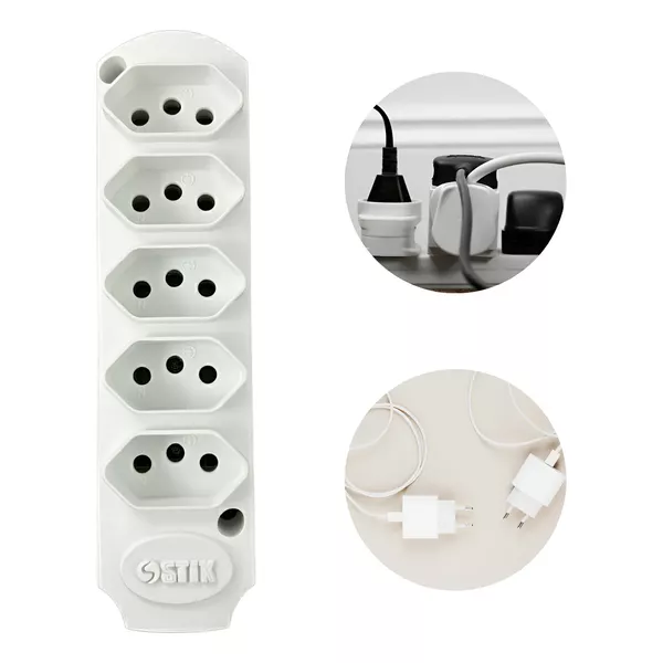  TOMADA EM BARRA TRIPLA 2P+T 20A 250V BR ECOSTIK