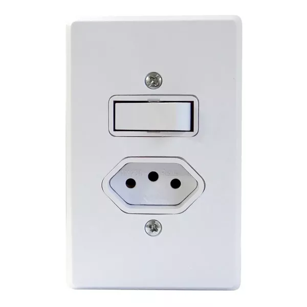 RADIAL 1902.216 LINHA R 1 TECLA SIMPLES + TOMADA BR 20A 