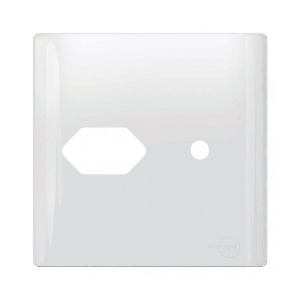 PLACA 4X4 P/ INTER 1 + SAIDA DE FIO BRANCA ILUMI 264U 