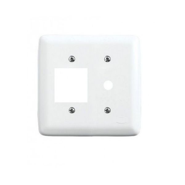  PLACA 4X4 P/ INTER 2 + SAIDA DE FIO BRANCA ILUMI 265Q