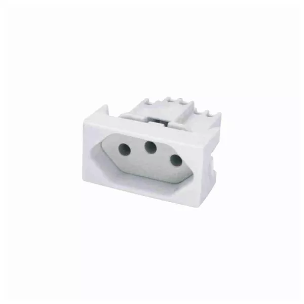 MODULO TOMADA 2P+T BRANCA 20A RADIAL 1803.177 PEROLA 