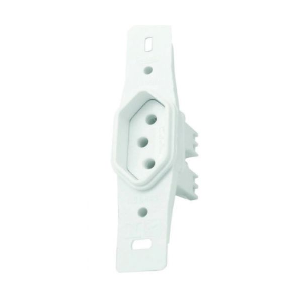 TOMADA FIXA 2P+T 20A BRANCA S/PL RADIAL 1901.177 POLLAR MODULO 