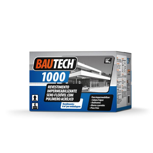ARGAMASSA IMPERMEABILIZANTE BAUTECH 1000 SUPER 18KG 