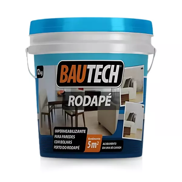 ARGAMASSA RODAPE IMPERMEABILIZANTE BAUTECH 12KG
