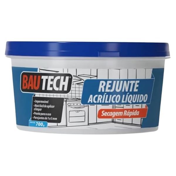 REJUNTE ACRILICO LIQUIDO BRANCO 700G BAUTECH