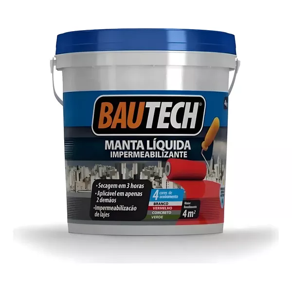  MANTA LIQUIDA CINZA CONCRETO 4KG BAUTECH