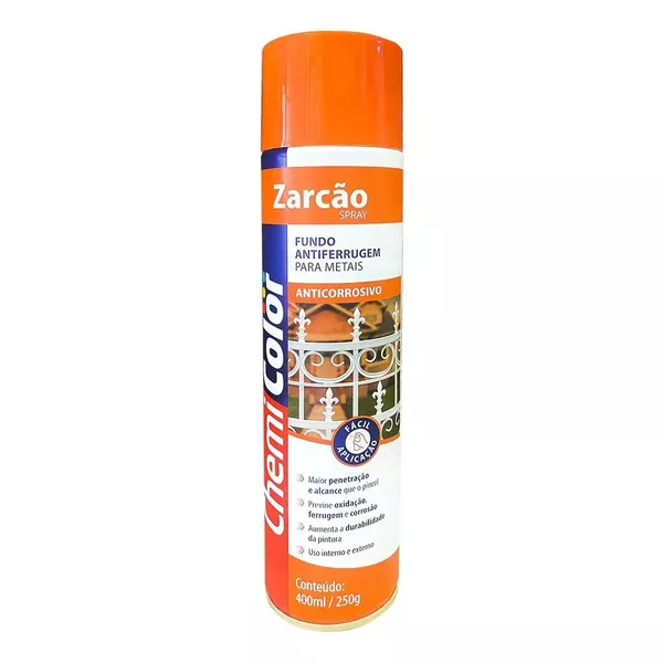  SPRAY FUNDO ANTICORROSIVO ZARCAO 400ML CHEMICOLOR