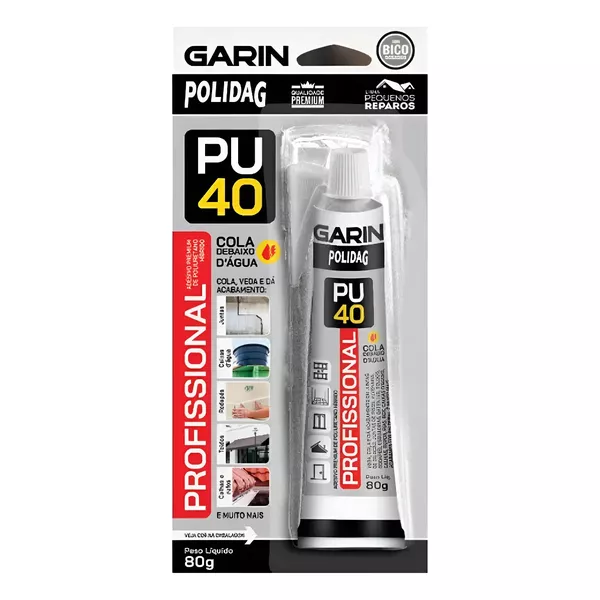  PU 40 COLA SELANTE GARIN BRANCO 80GR