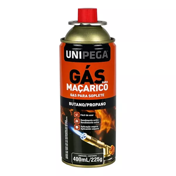  GAS P/ MACARICO UNIPEGA 400ML/225GR 