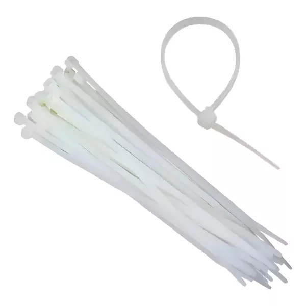  ABRACADEIRA NYLON BRANCA 3,6X250MM EDA