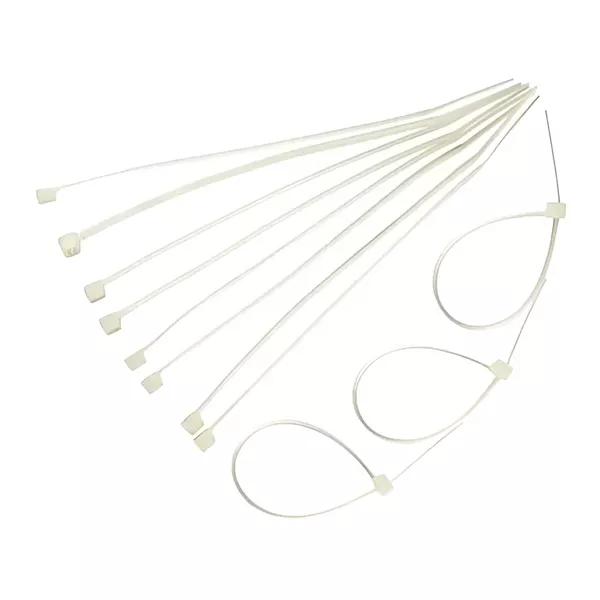  ABRACADEIRA NYLON BRANCA 3,6X300MM EDA