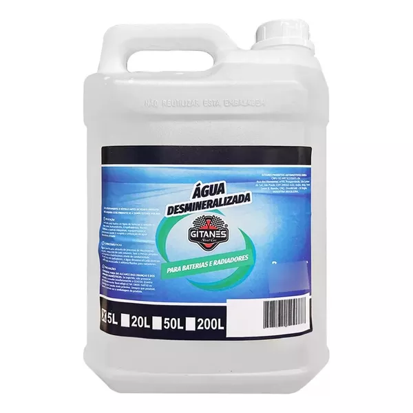 GITANES AGUA DESMINERALIZADA BATERIA/RADIADORES 5LT
