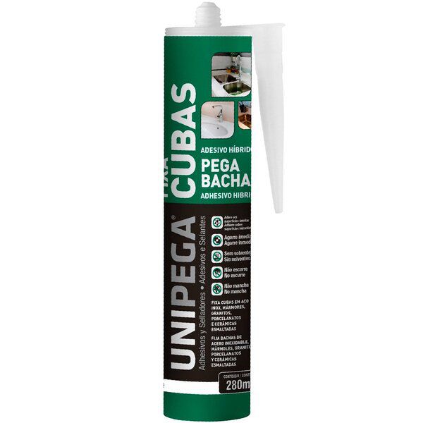 UNIPEGA FIXA CUBAS BRANCO TUBO 280ML