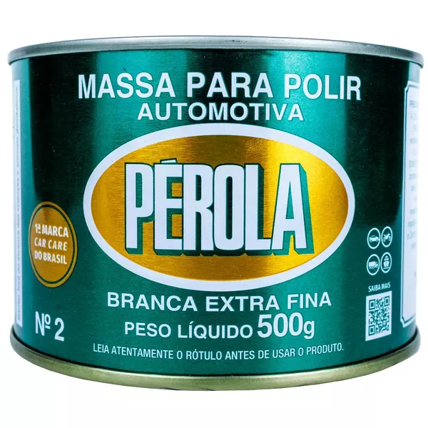 PEROLA MASSA POLIR Nº 2 BASE SOLVENTE 500G